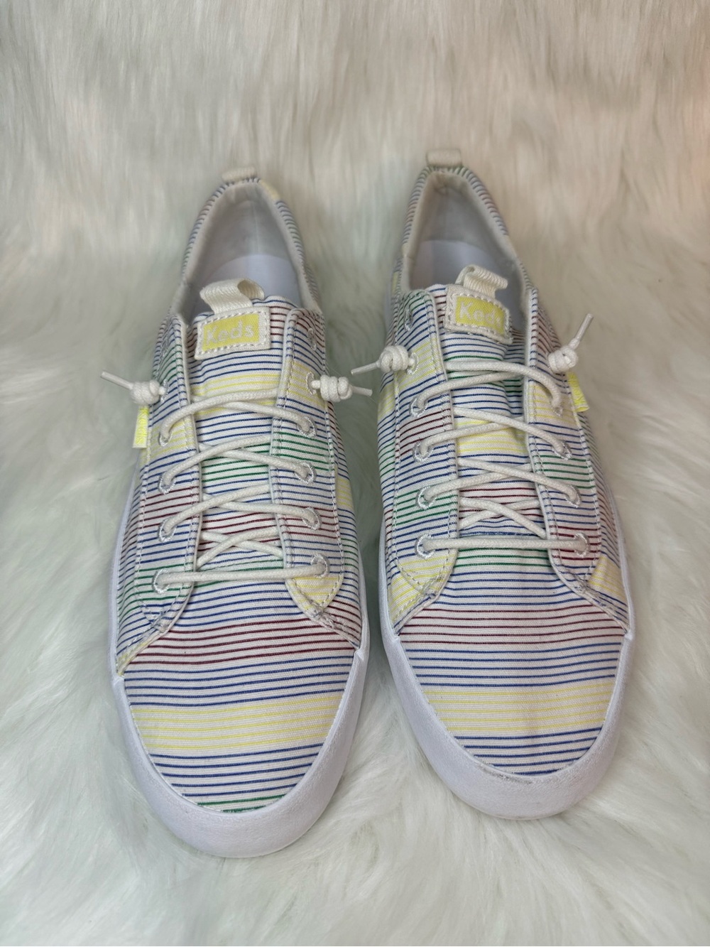 NEW! Men’s Keds Rainbow Pastel Striped Sneakers